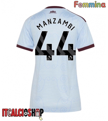 Aston Villa Johan Manzambi #44 Terza Maglia Femmina 2026-27 Manica Corta
